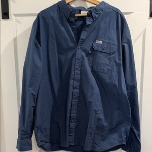 Columbia Men's Navy Button Down Shirt